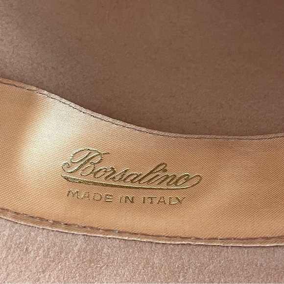 Vintage Borsalino women’s hat Tan Fedora Hat Made in Italy main image 5